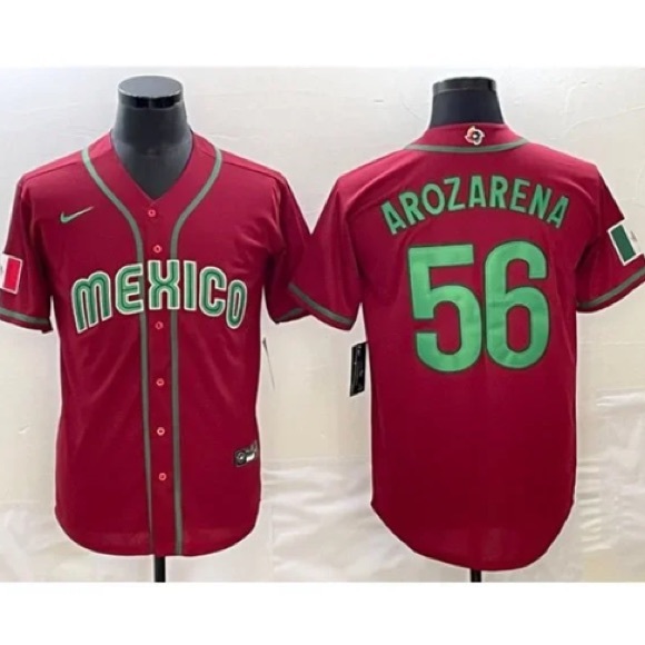 Mexico Baseball Randy Arozarena Red 2023 World Baseball Jersey